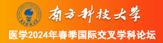 我在日B视频南方科技大学医学2024年春季国际交叉学科论坛